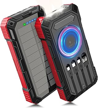 多機能モバイルバッテリー ソーラーパネル レッド 多機能モバイルバッテリー ソーラーパネル レッド 多機能